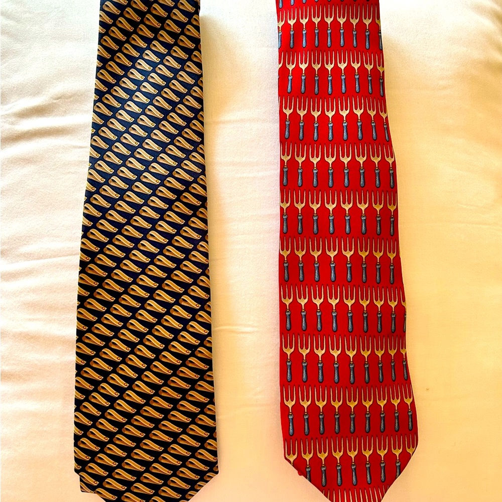 100% Silk Gucci men’s necktie $80 each or $150 for the pair.